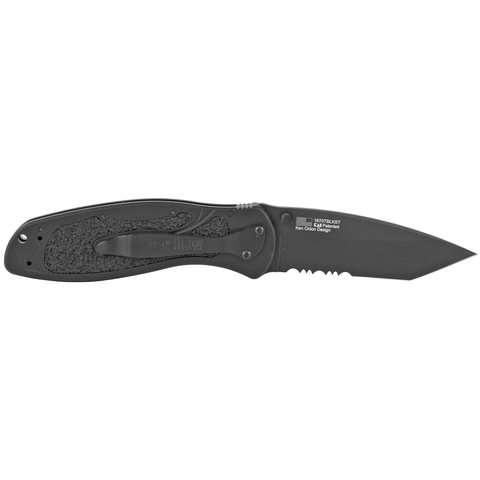 KERSHAW BLUR TANTO 3.4 BLK/BLK SERR - Image 2