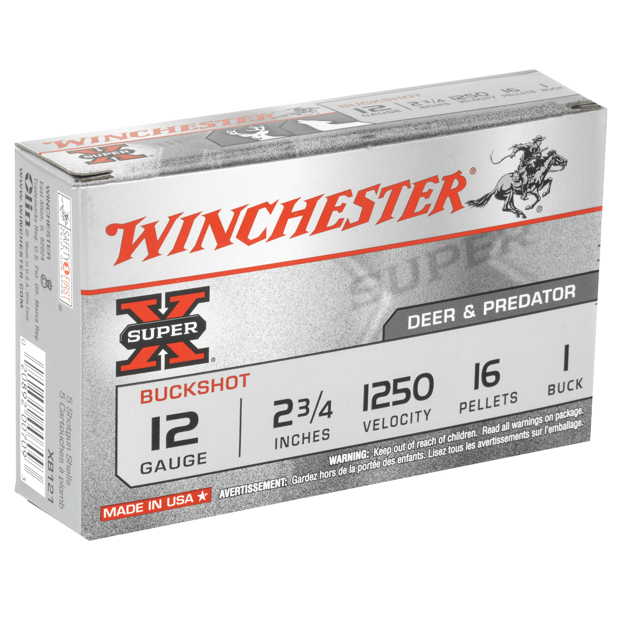 WIN SUPERX 12GA 2.75 #1BK 16PL 5/250 - Image 2