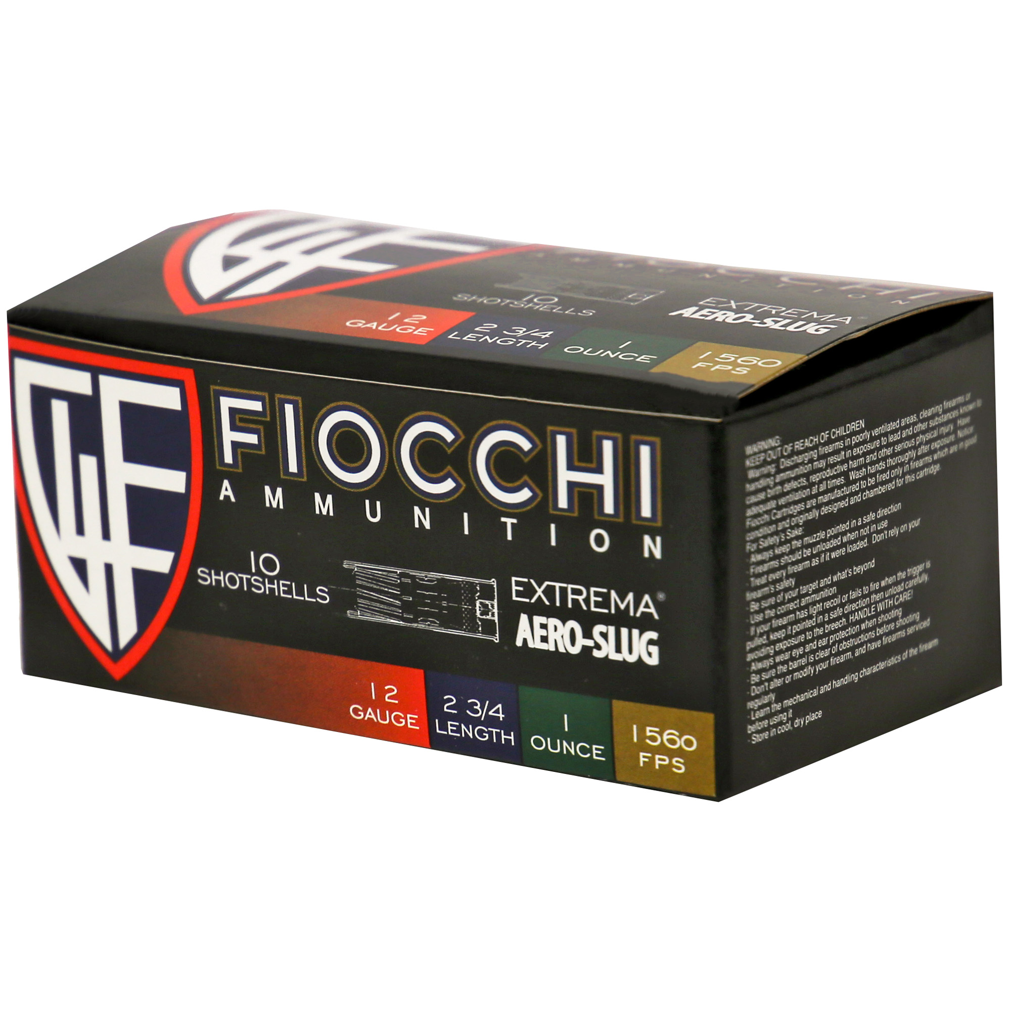 FIOCCHI 12GA AERO SLUG HV 10/250 - Image 3