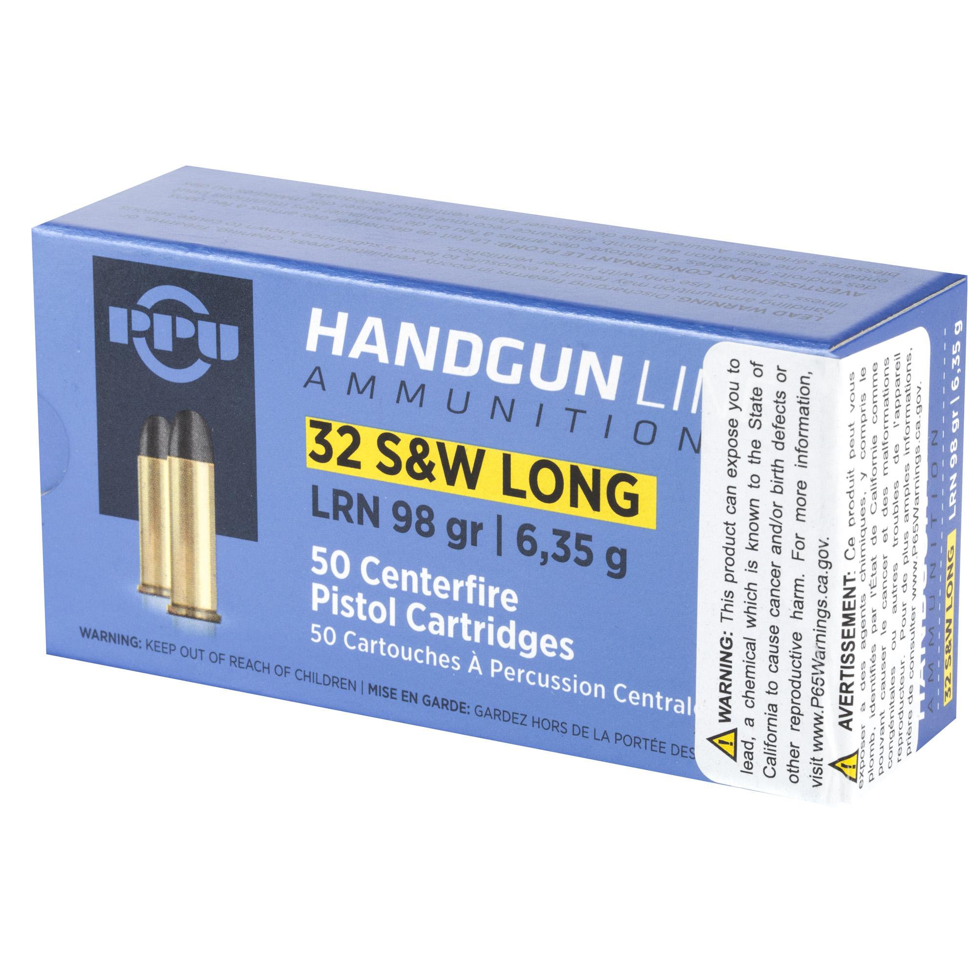 PPU 32 S&W LONG LRN 98GR 50/500 - Image 3