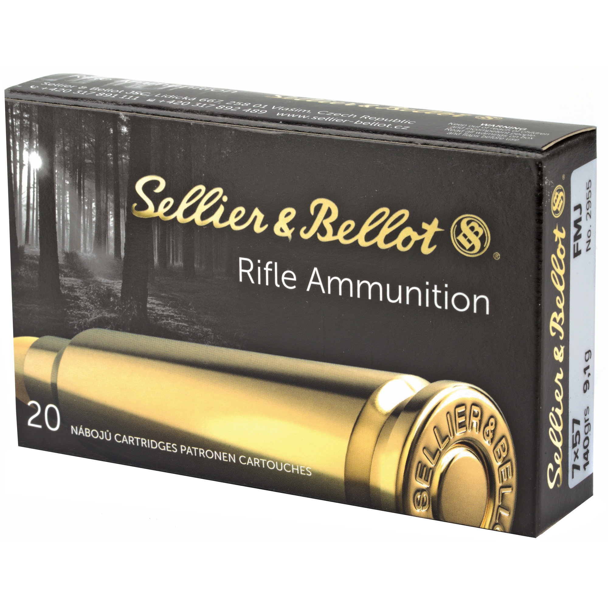 S&B 7X57 140GR FMJ 20/400 - Image 3