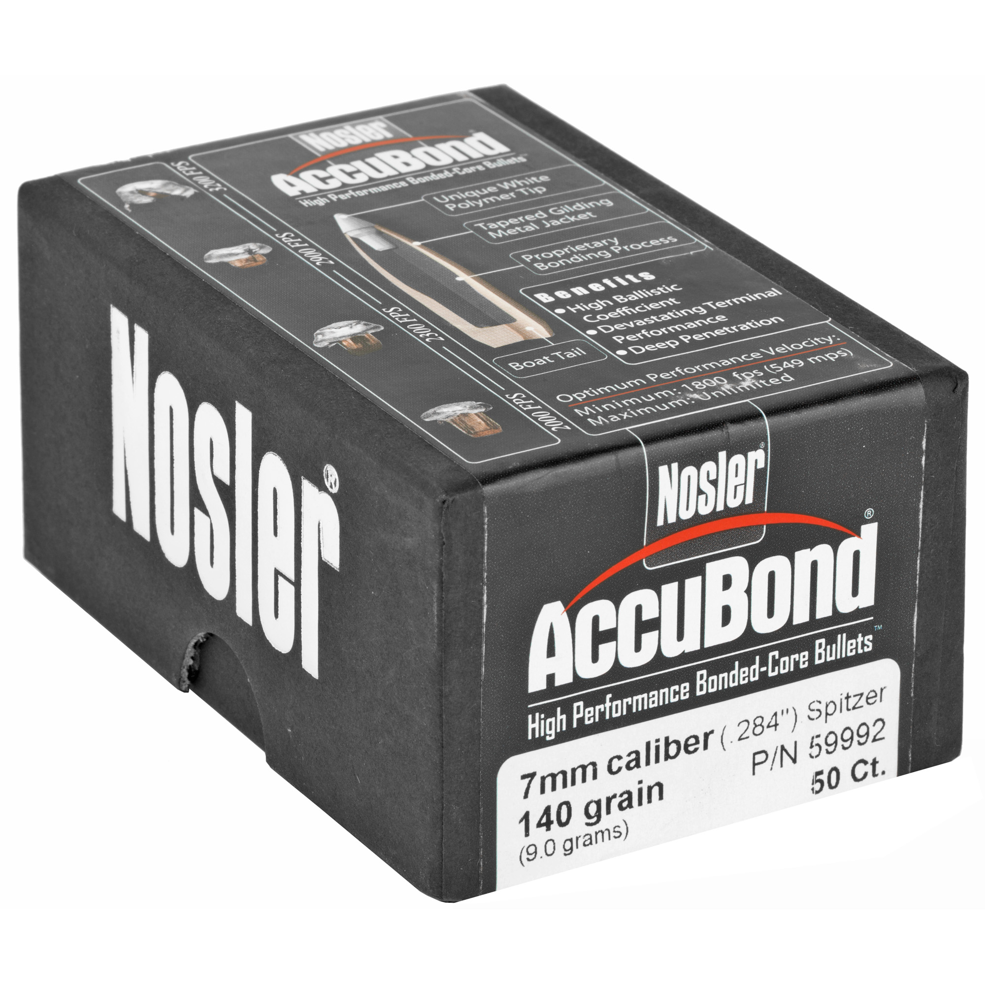 NOSLER 7MM 140GR ACCUBOND 50CT - Image 2