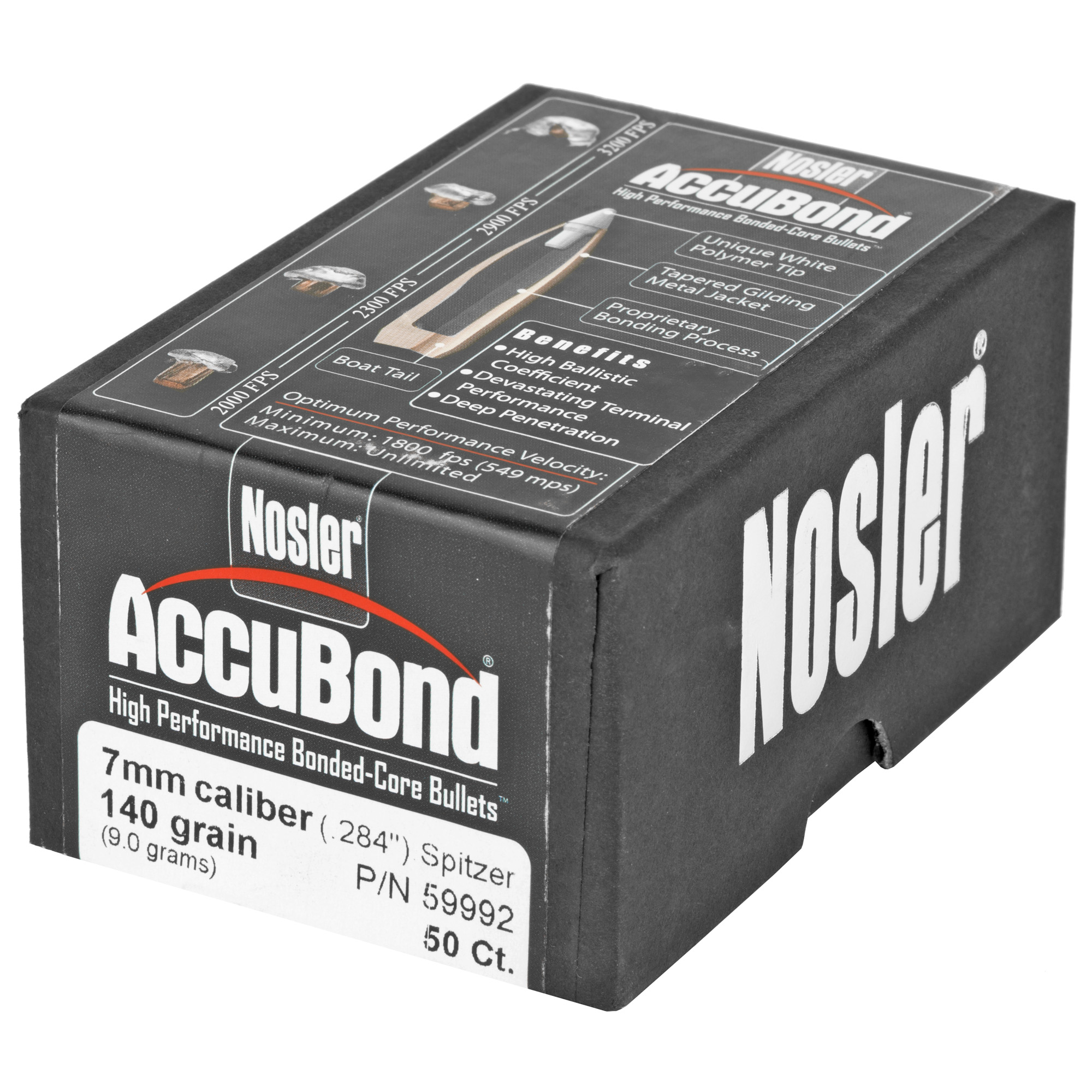 NOSLER 7MM 140GR ACCUBOND 50CT - Image 3