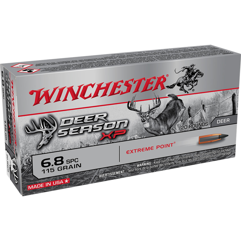 Winchester Deer Season XP Rifle Ammo 6.8 SPC 120 gr. Extreme Point 20 rd.