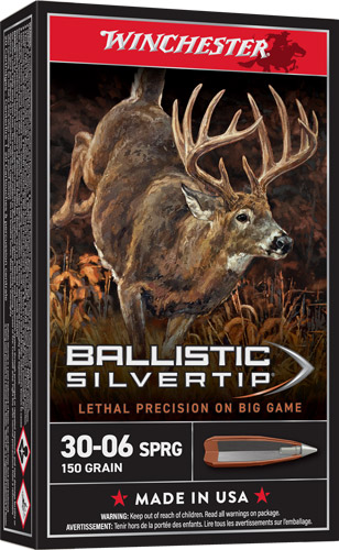 Winchester Ballistic Silvertip Rifle Ammo 30-06 Sprg. 150 gr. Ballistic Silvertip 20 rd.